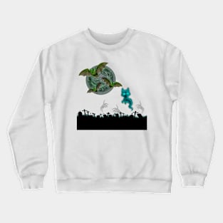 ghost cat Crewneck Sweatshirt